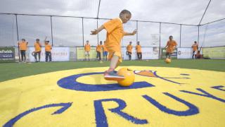 Voetballen in hartje New York